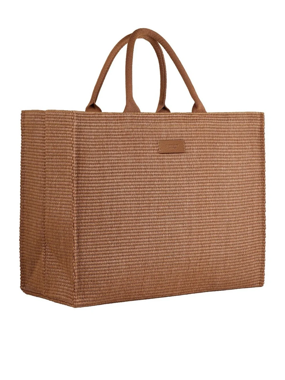 Burberry Brown rattan Tote Bag with Dual Top Handles